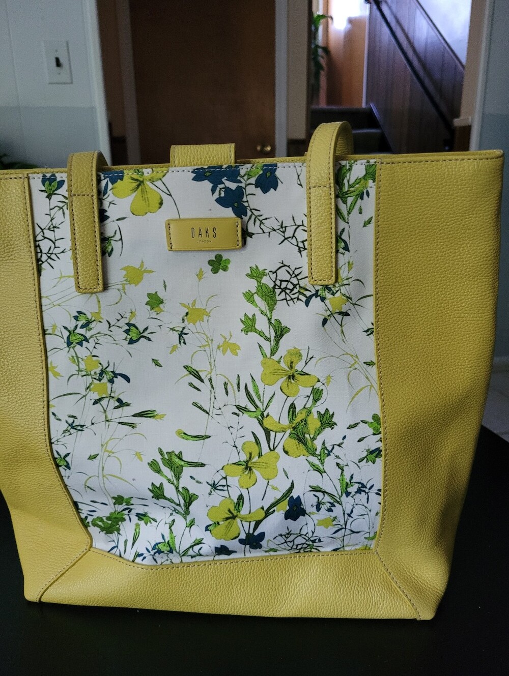 Daks London Yellow Floral Tote Bag